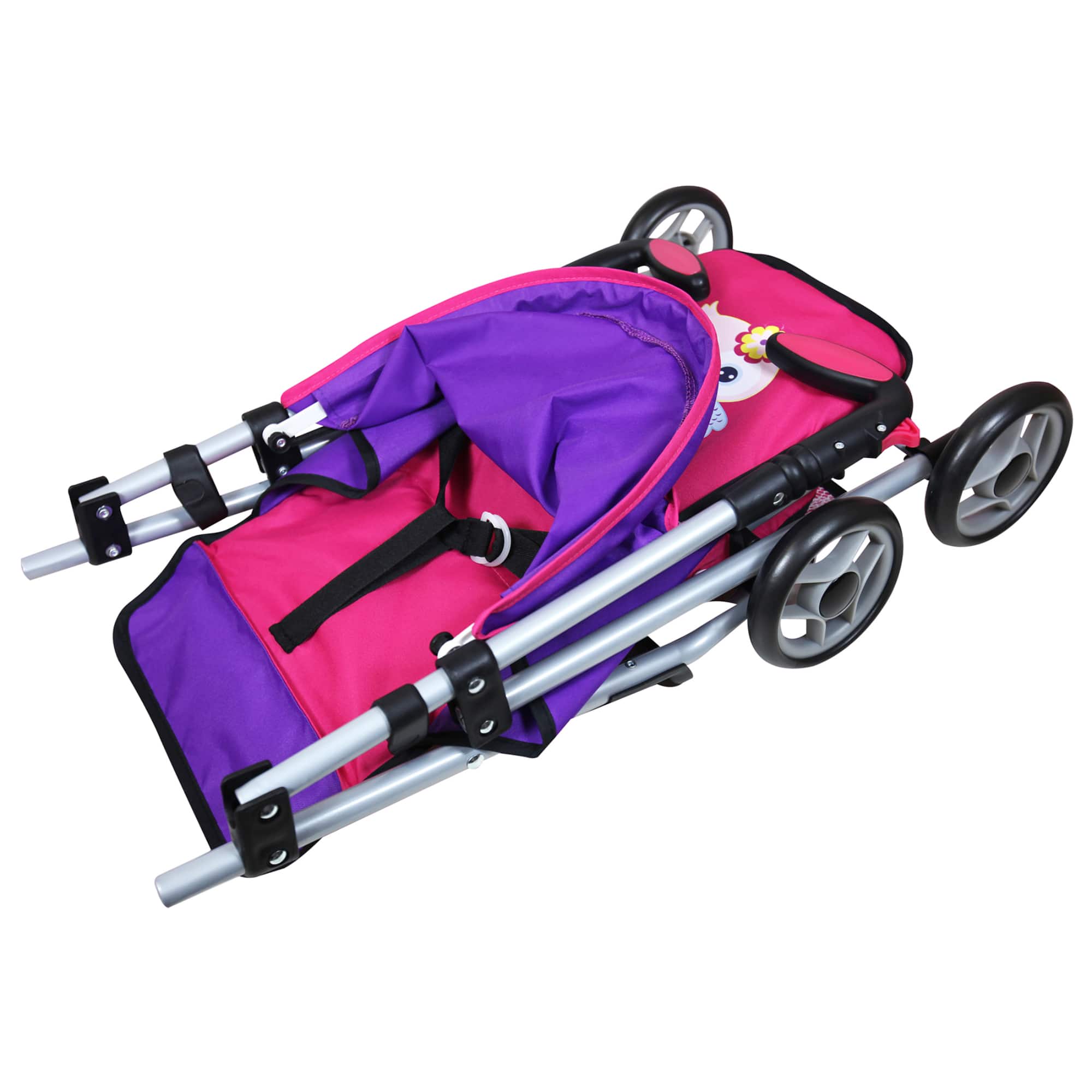 Lissi Dolls Baby Doll Umbrella Stroller Twin Set with 2 Toy Baby Dolls